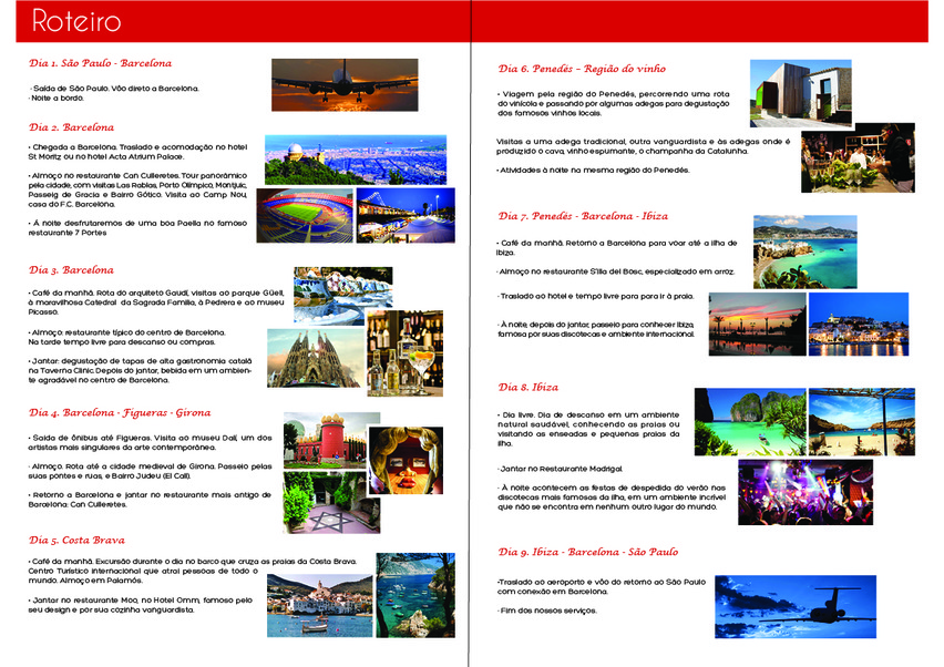 Ejemplo de Itinerario para agencia de viajes y turismo - SIGMMA.net